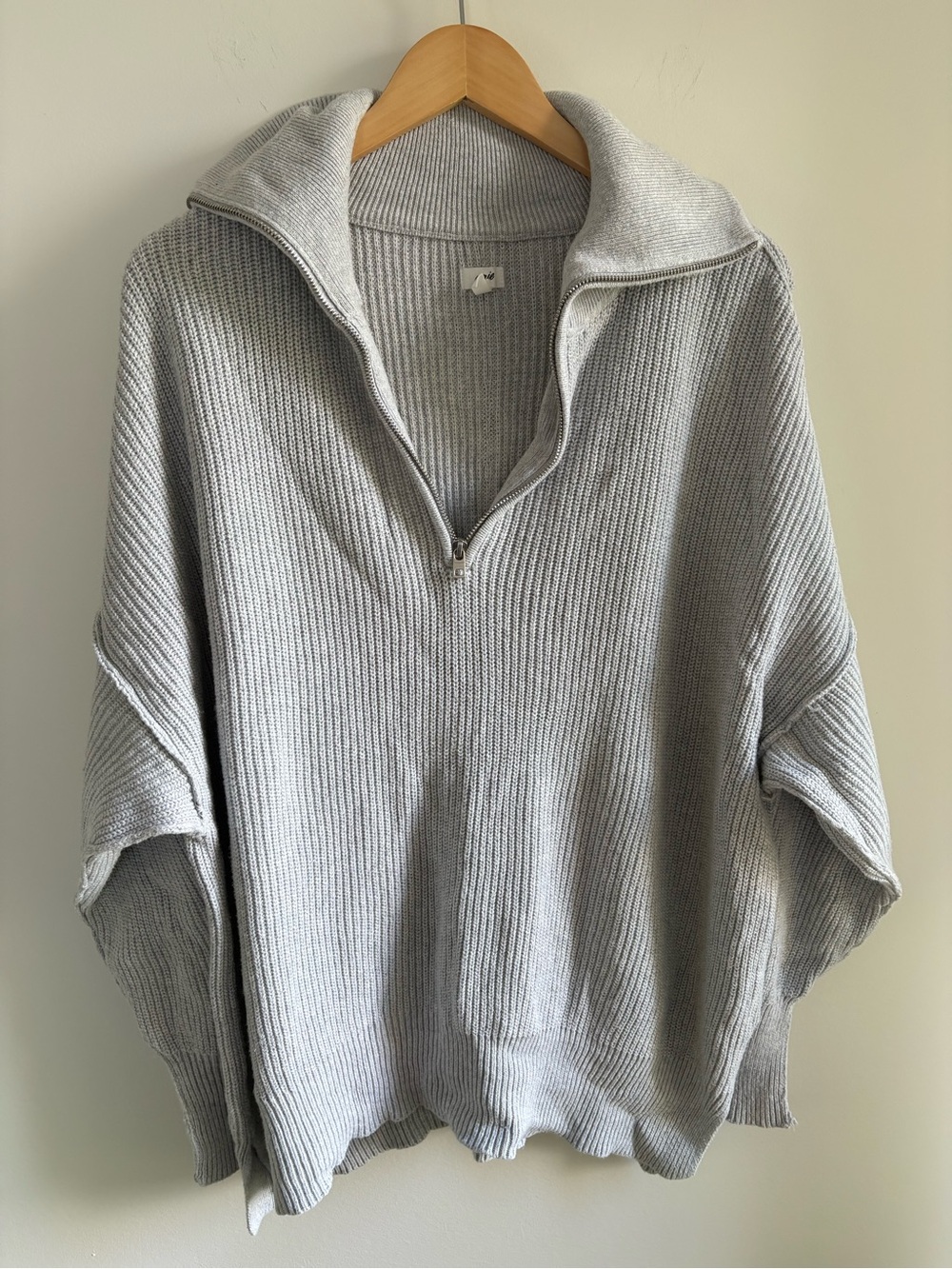 Aerie Quarter-Zip Cotton Sweater